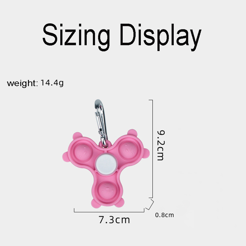 Popper Fidget Finger Spinner keychain 23
