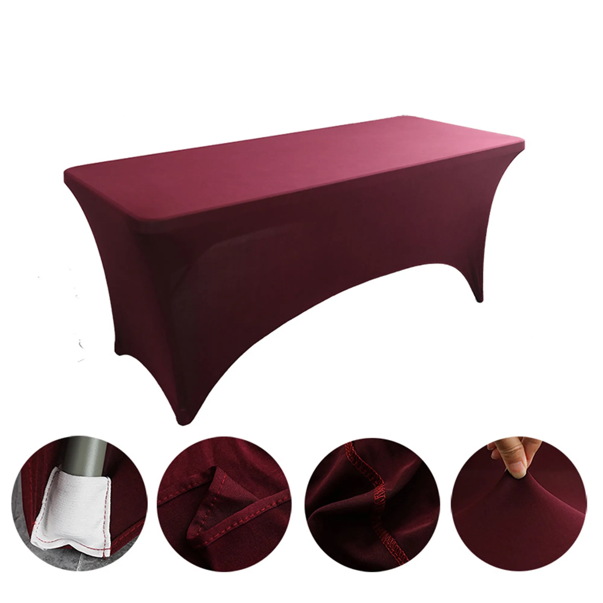 6 Foot Full Color Stretch Table Cover 9
