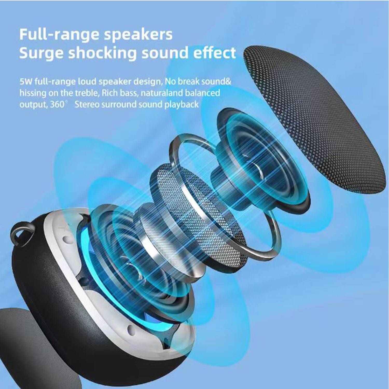 Mini Magnetic Bluetooth Speaker 8