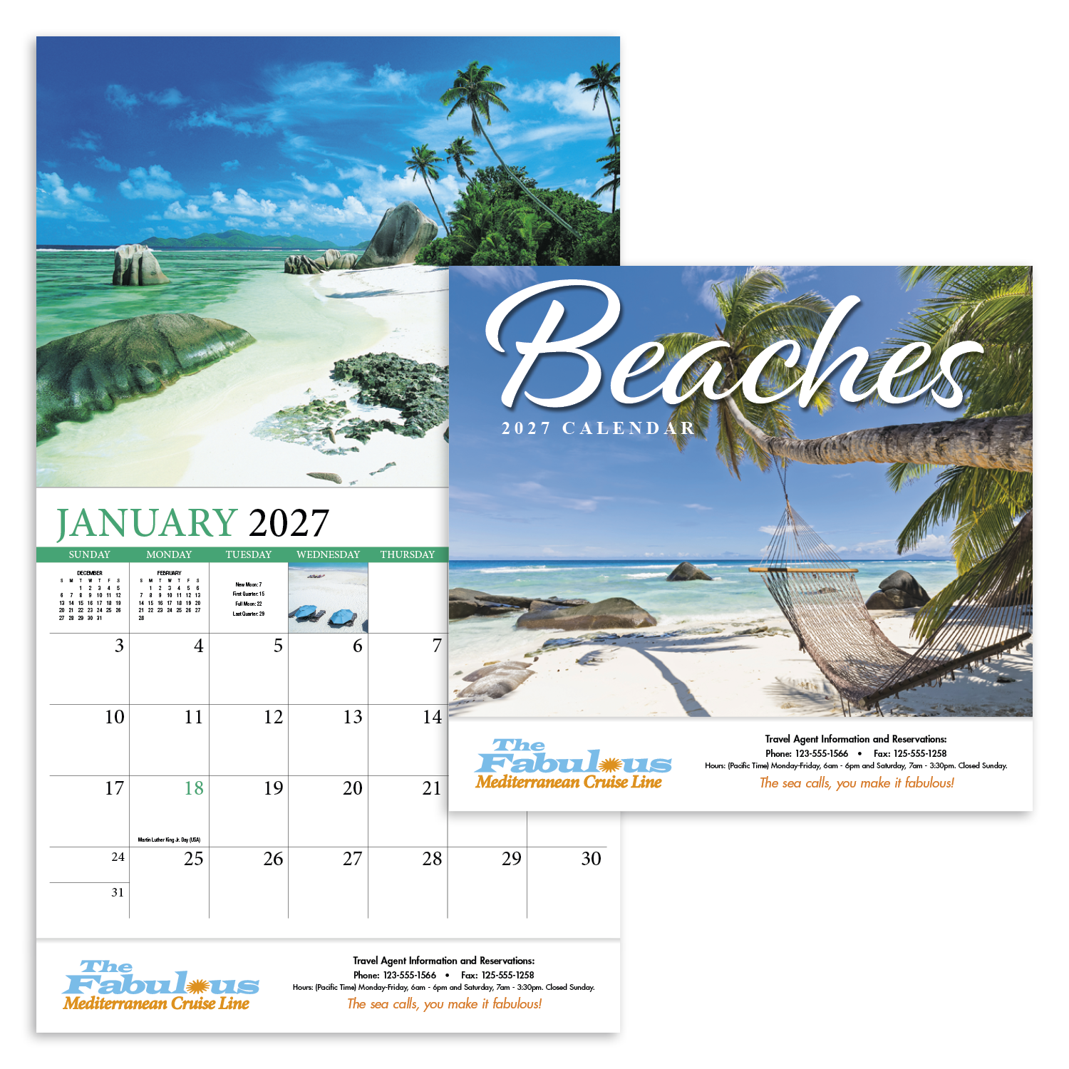 HotLine® Products Beaches Appointment Calendar - Stapled 71