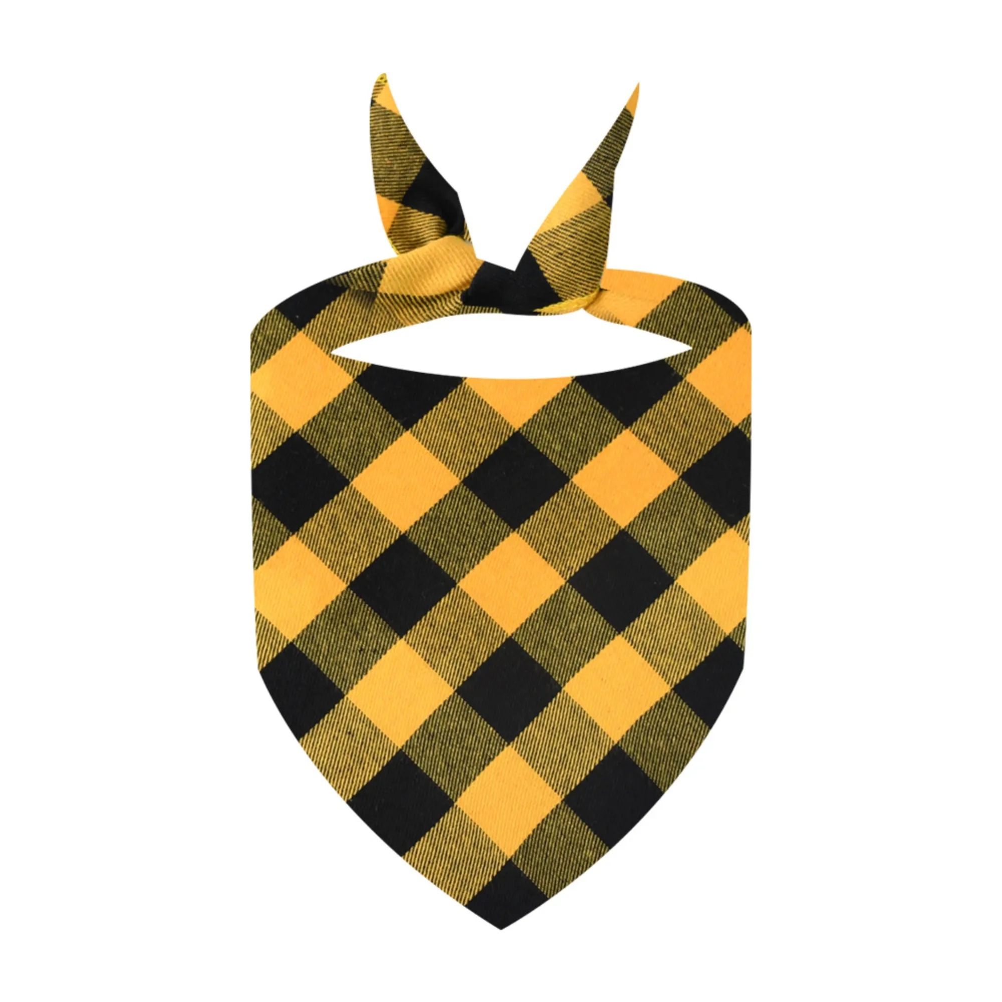 Absorbent Plaid Dog Bandana 10