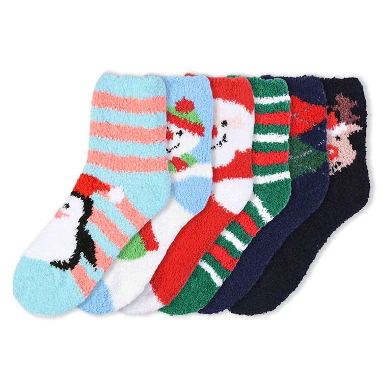 Women's Plush Socks - Christmas Holiday Size 9-11 3-Pack 2