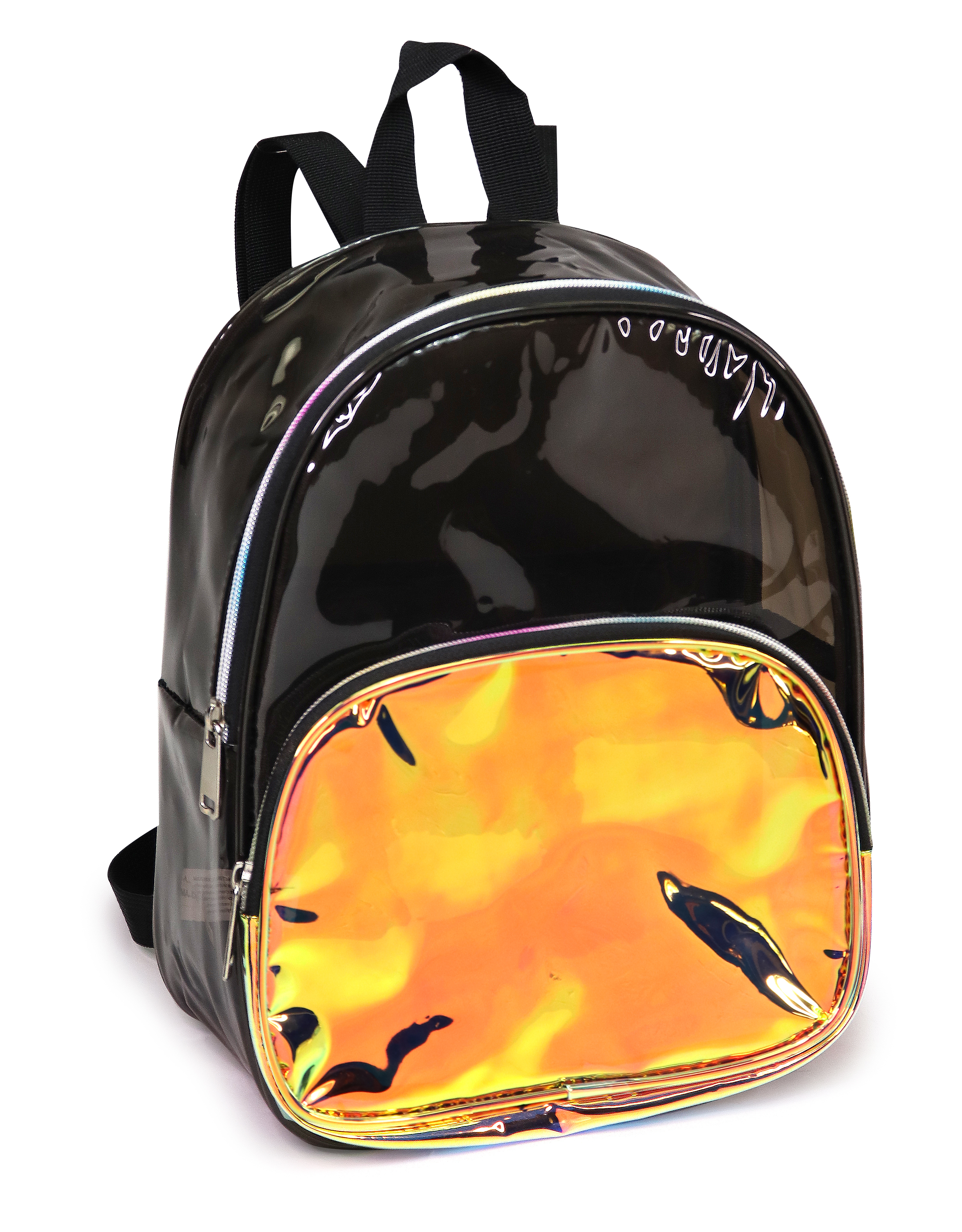 Transparent Black/Iridescent Gold Backpack 5