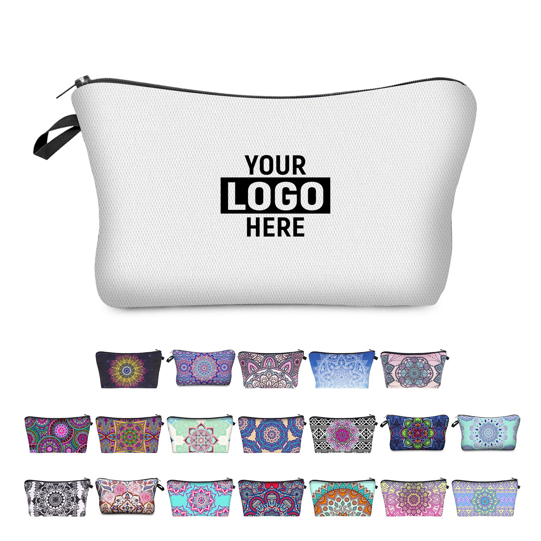 Digital Print Clutch Mandala Makeup Bag 4