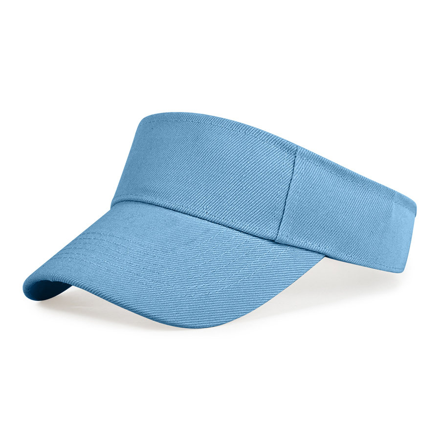 Kids' Stock Solid Color Polyester Visor - Sports Style 34