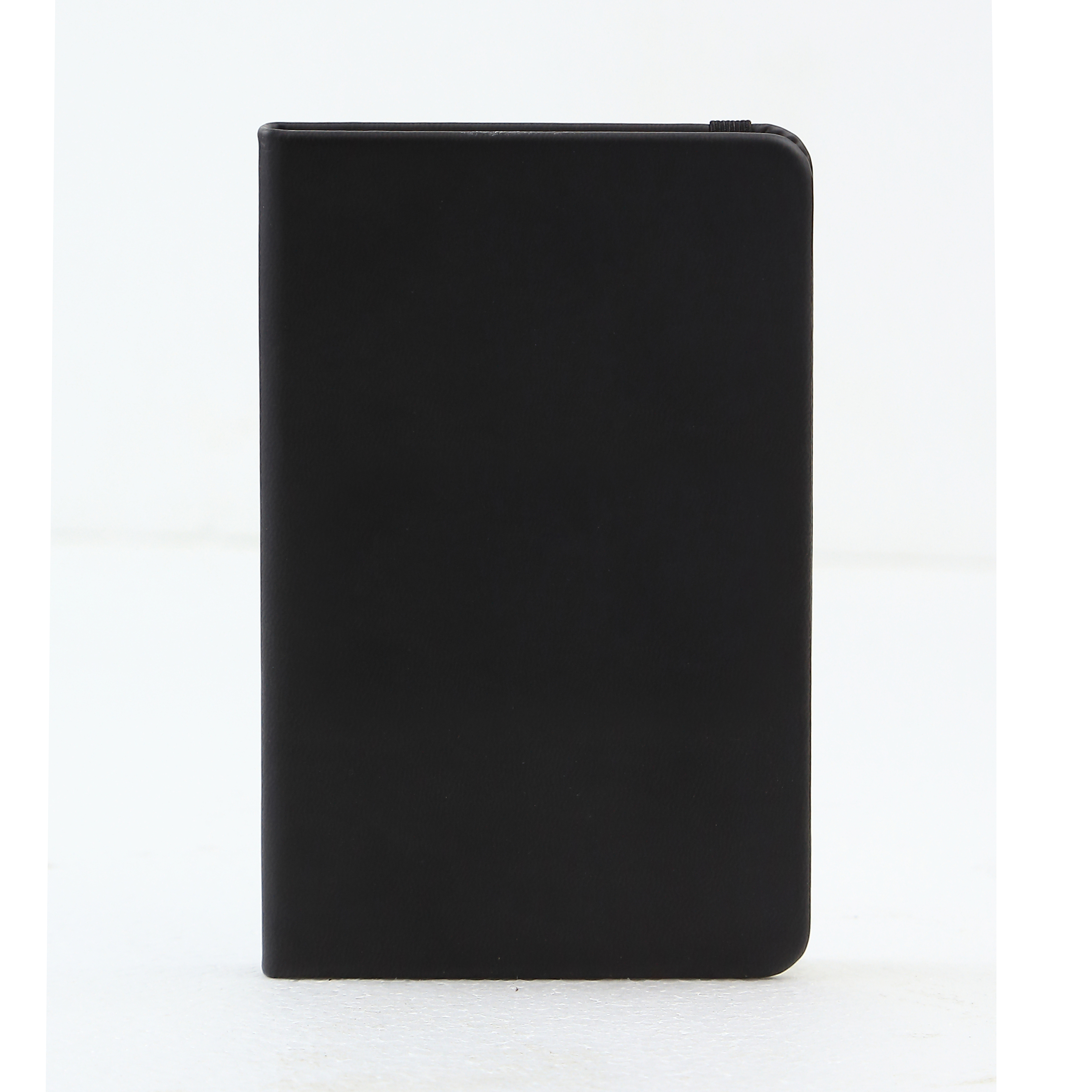 Classic Italian PU Leather 3 3/4"W x 5 5/8"H 160 Pages Pocket Journal (Black) 3