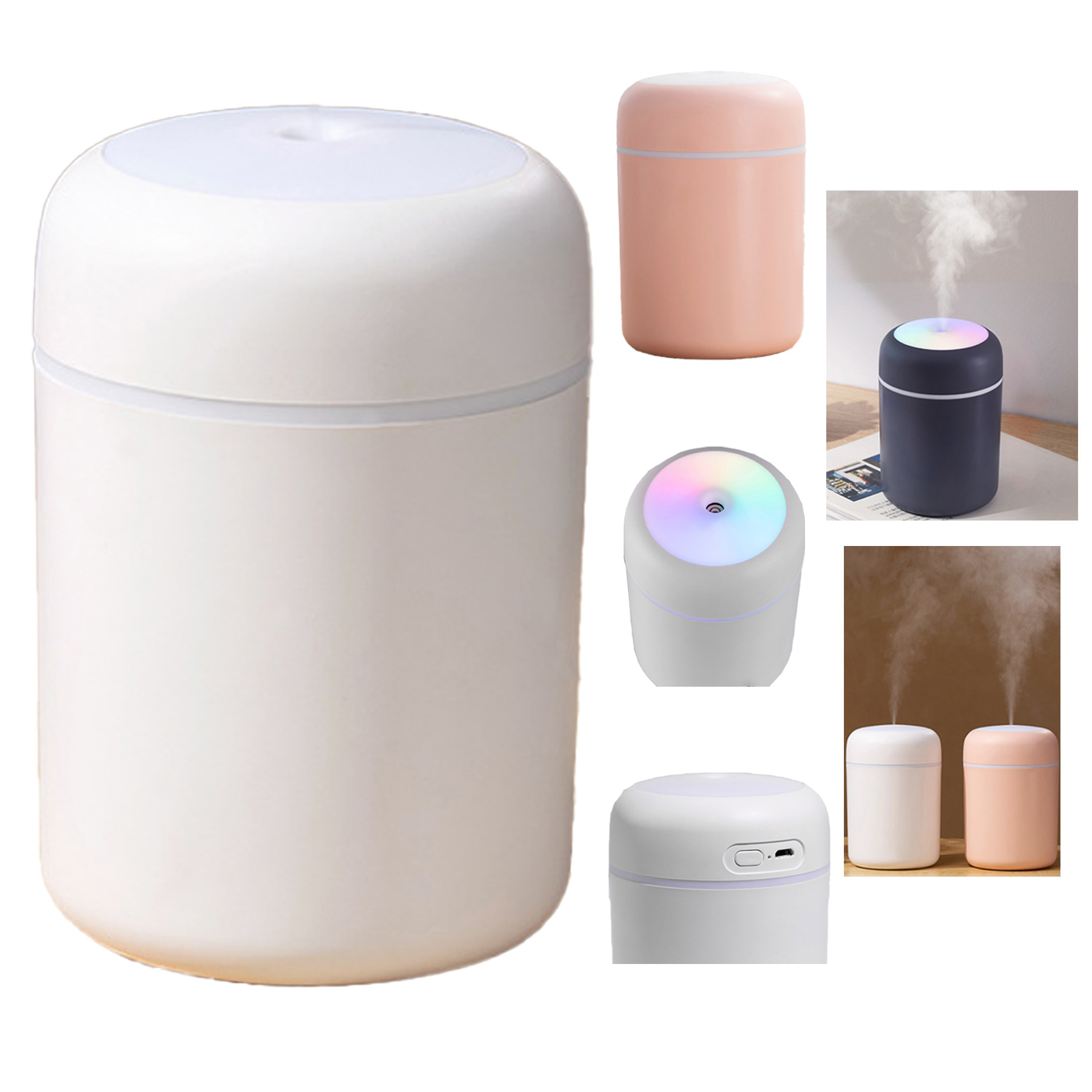 300ml Portable USB Humidifier with LED Night Light 1