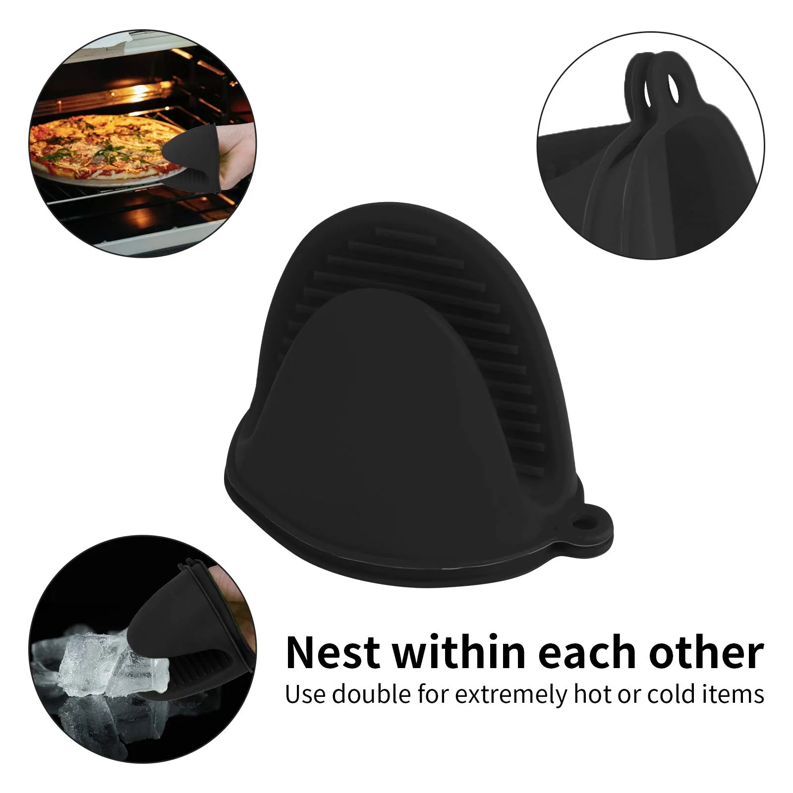 Wholesale Silicone Heatproof Oven Mitts Set 10