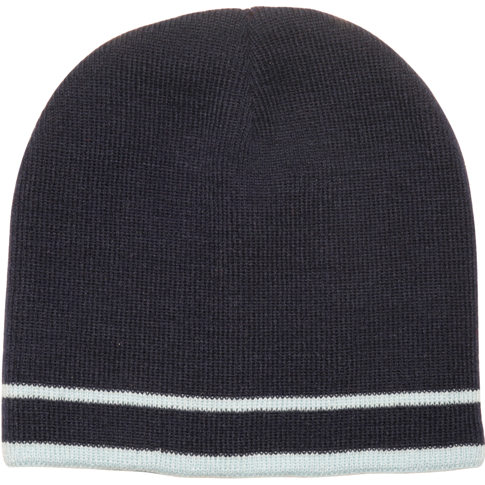 Acrylic Knit Beanies with Double Stripe 13