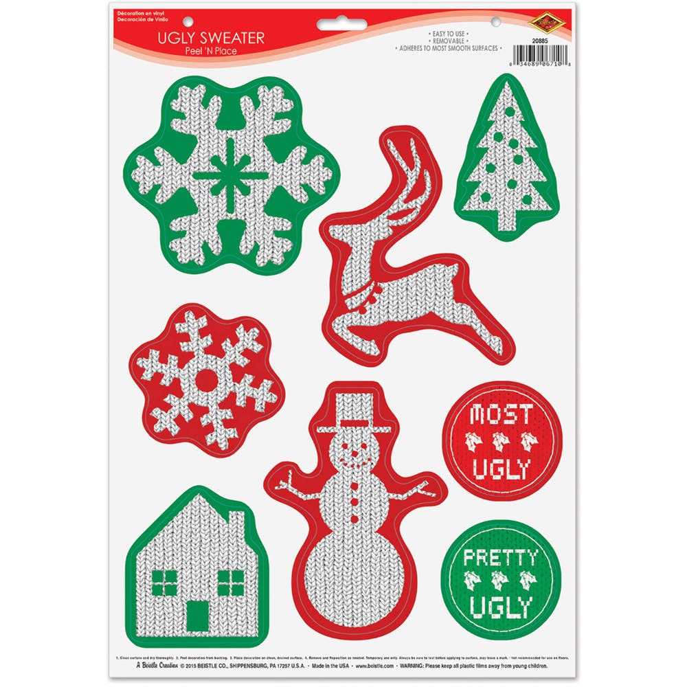 Ugly Sweater Stickers - 8 Pack 1