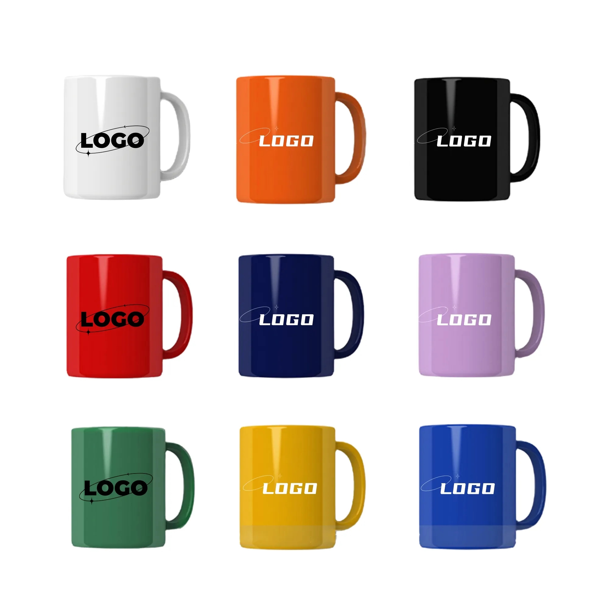 12oz Ceramic Coffee Mug Colorful Cup 1