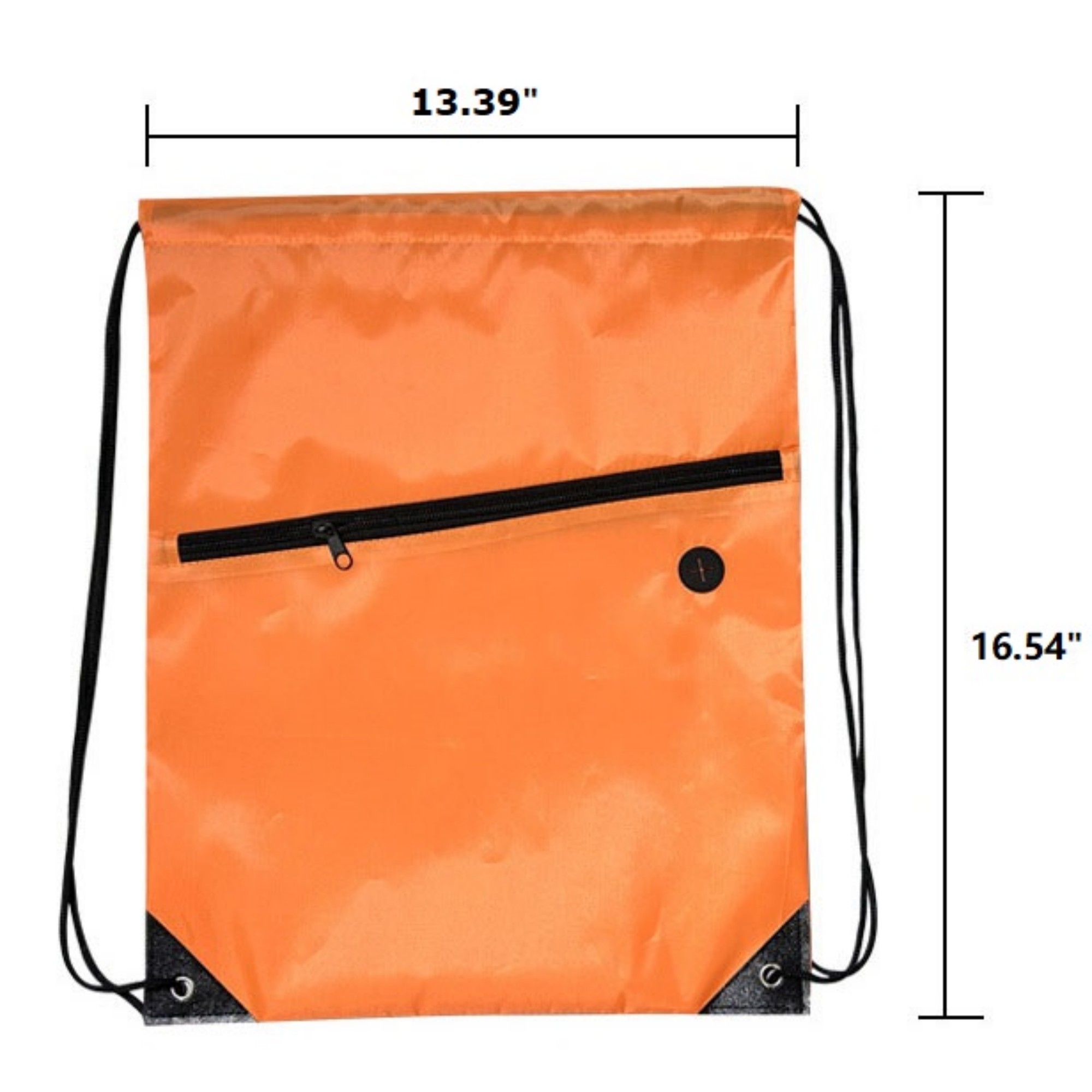 Waterproof Drawstring Backpack with Zipper Pocket 3