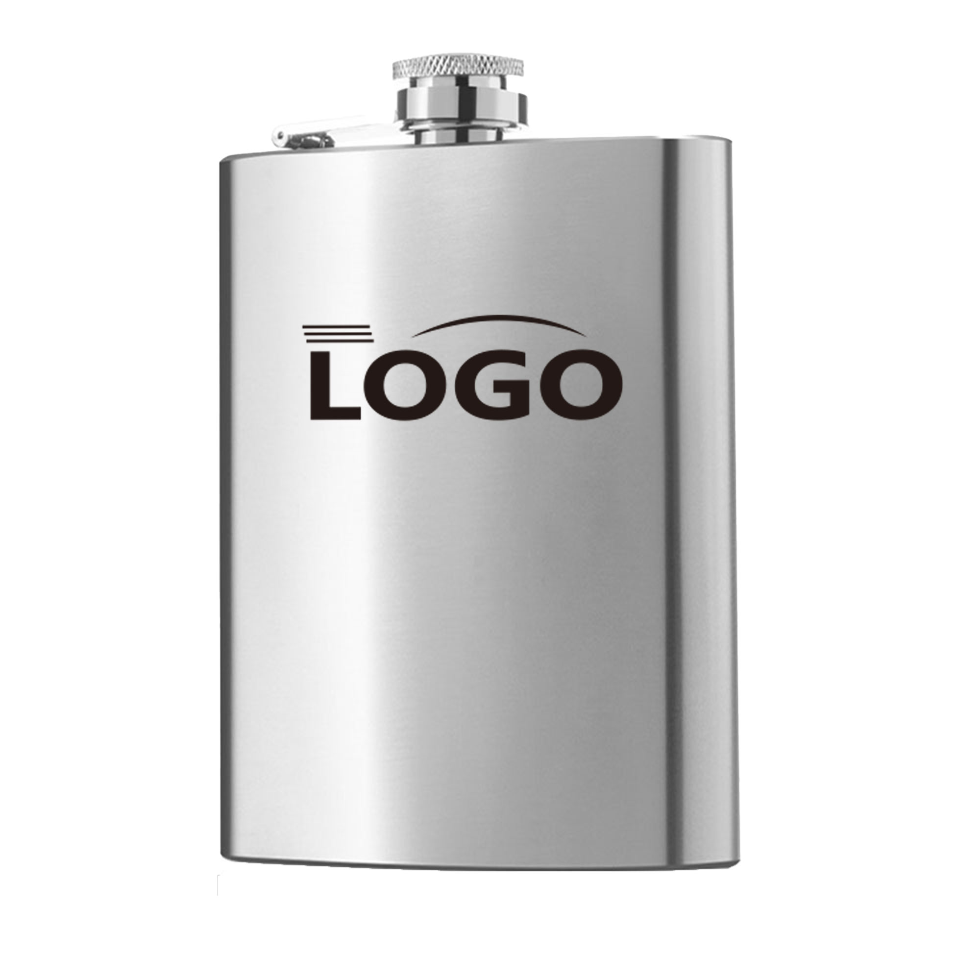 8oz Stainless Steel Flask, custom water bottle with logo imprint 2