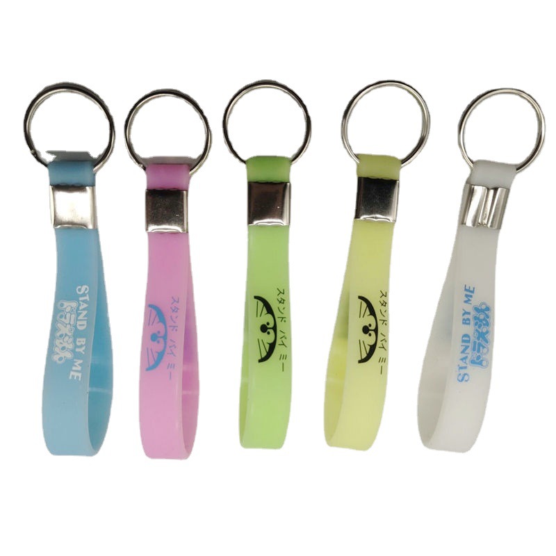 Glow in the Dark Silicone Keychain Bracelet 3
