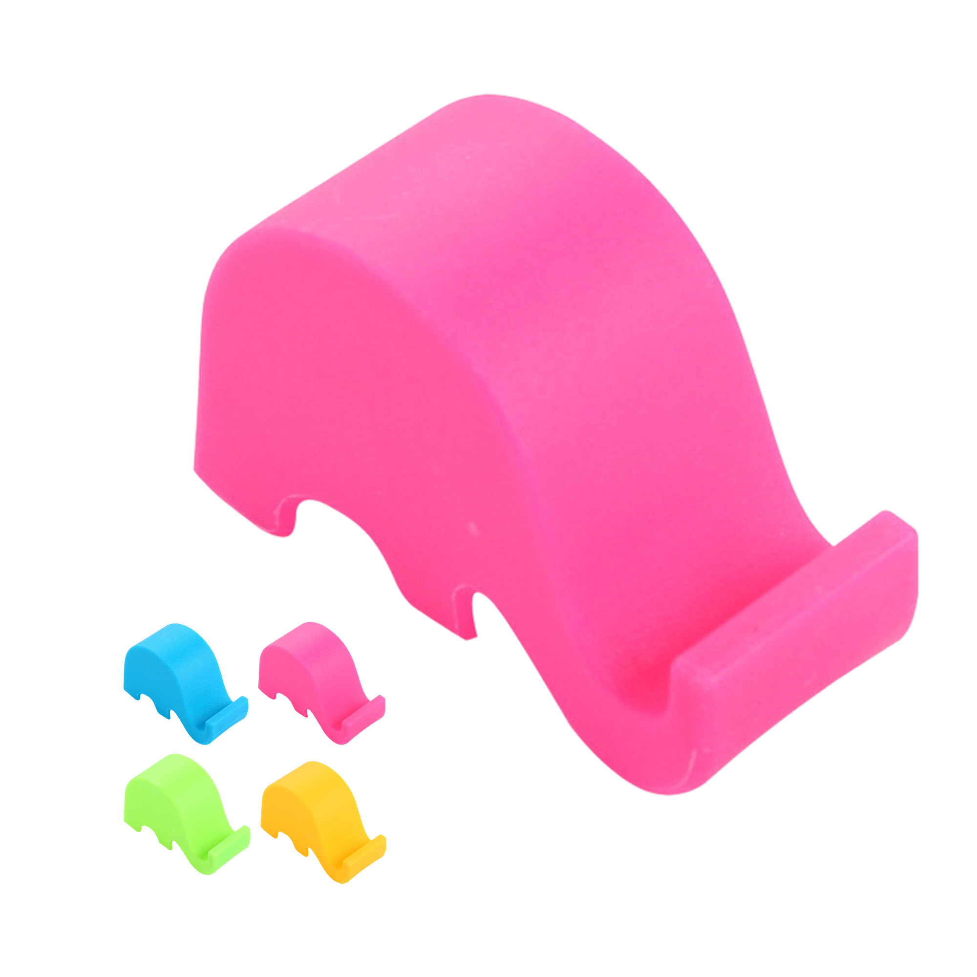 Plastic Baby Elephant Mobile Phone Holder Compact Size 5