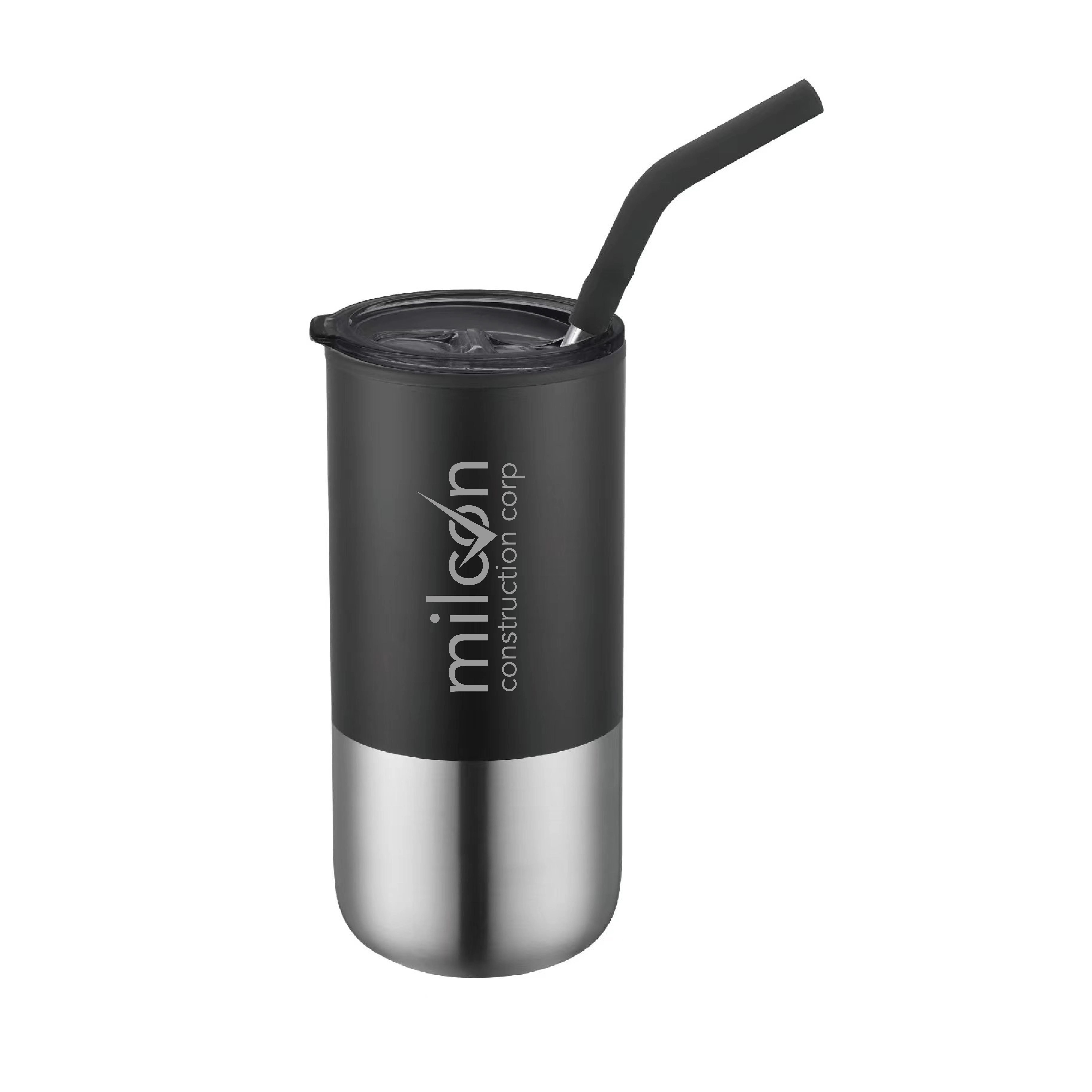 BRAZOS - 16 OZ DOUBLE WALL TUMBLER WITH STRAW 3
