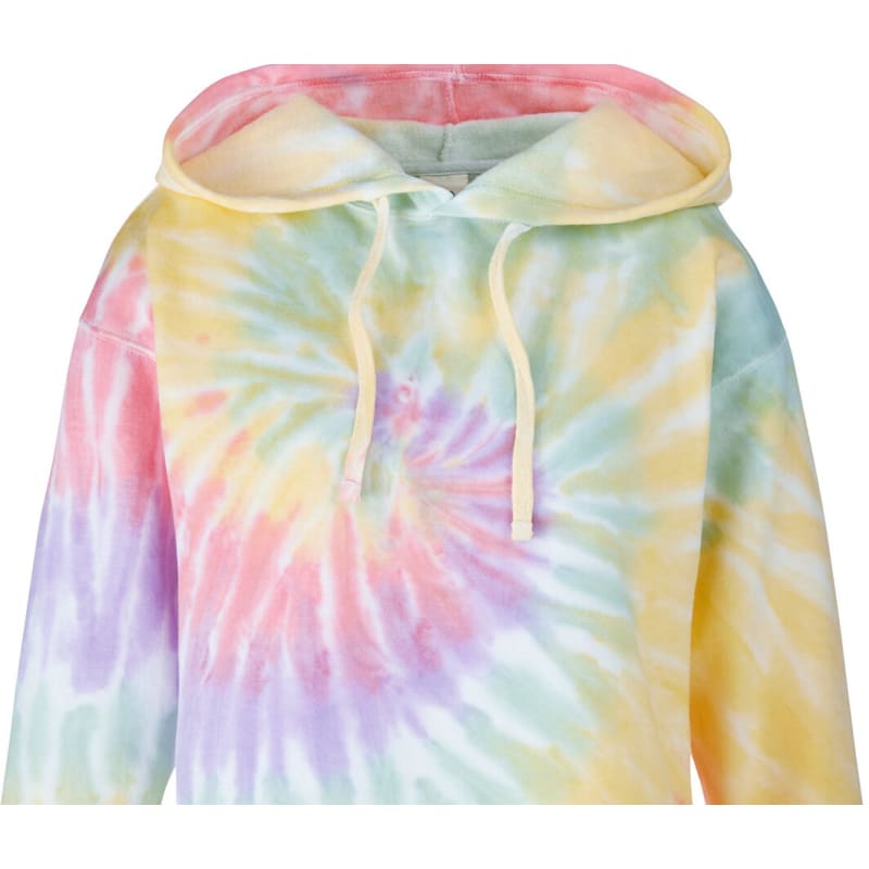 Tie-Dye Ladies' Cropped Hooded Sweatshirt 14