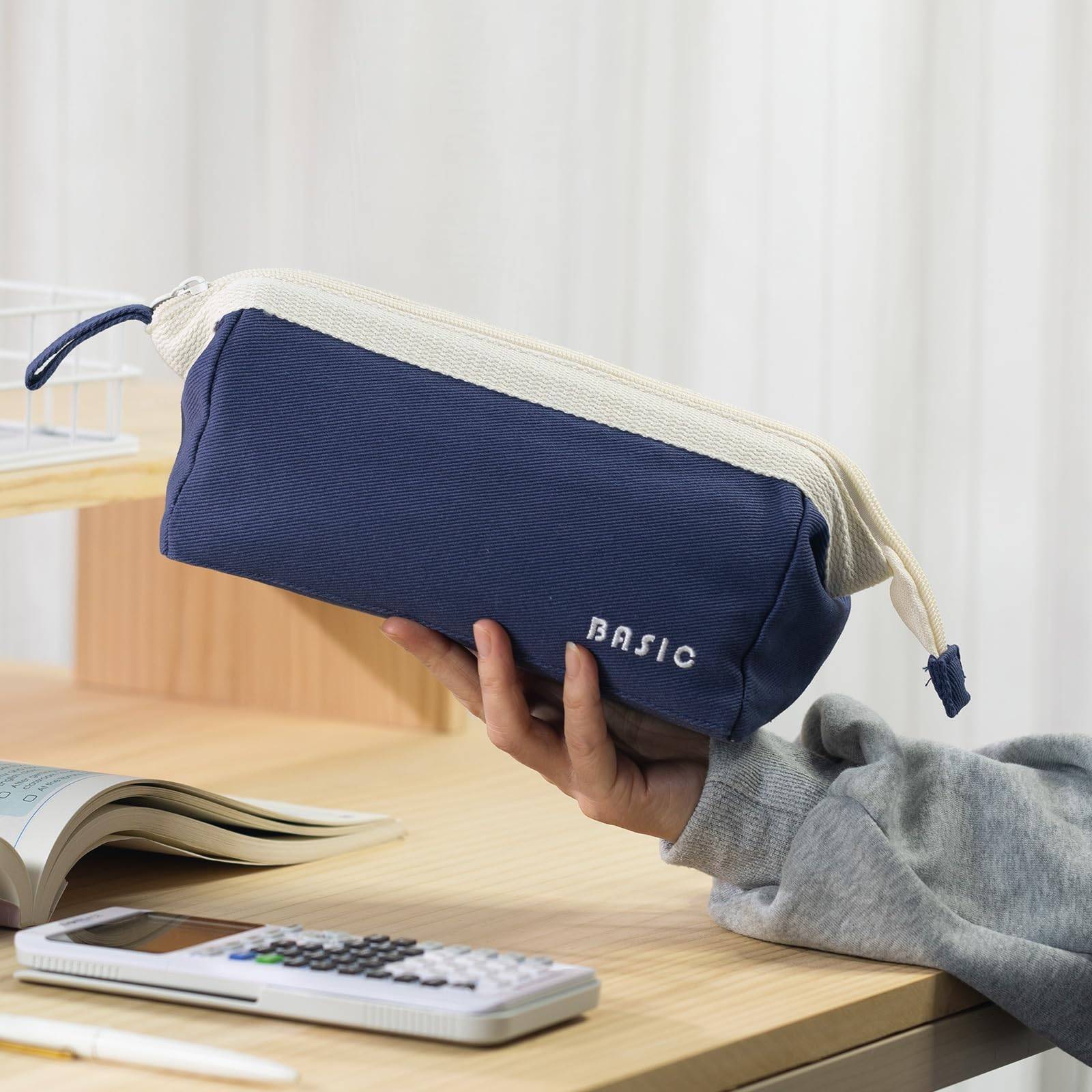 Big Capacity Pencil Pouch Portable Pen Bag School Supplies 5
