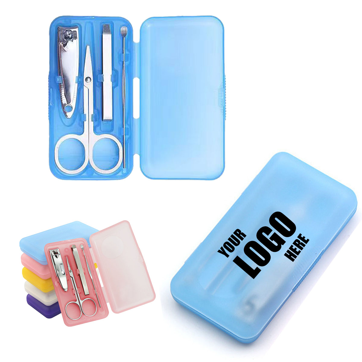 4Pcs Nail Scissors Manicure Set with Box 3