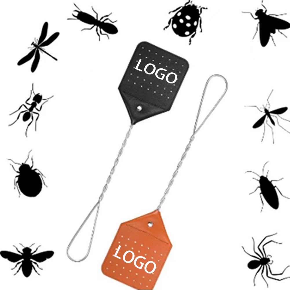 Leather Fly Swatter With Wire Handle 2