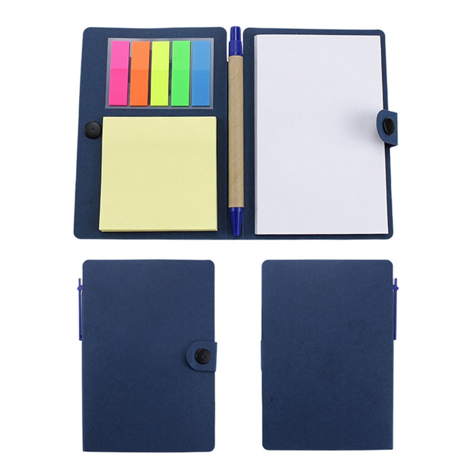 Eco Snap Notebooks W/Sticky Notes Flags And Pen 3