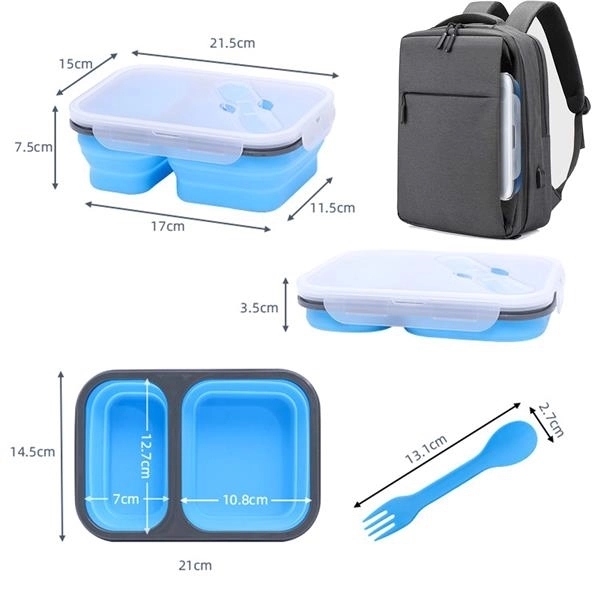 Collapsible Silicone Bento Box 5