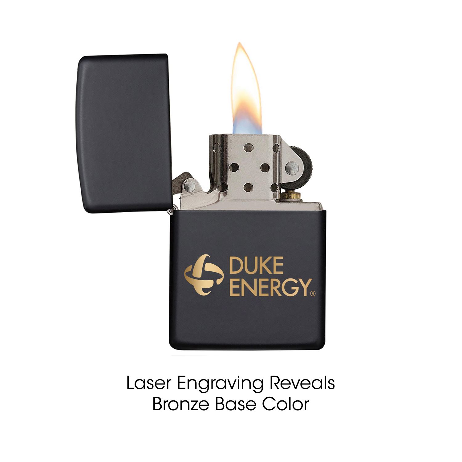 Black Matte Windproof Zippo® Lighter 7