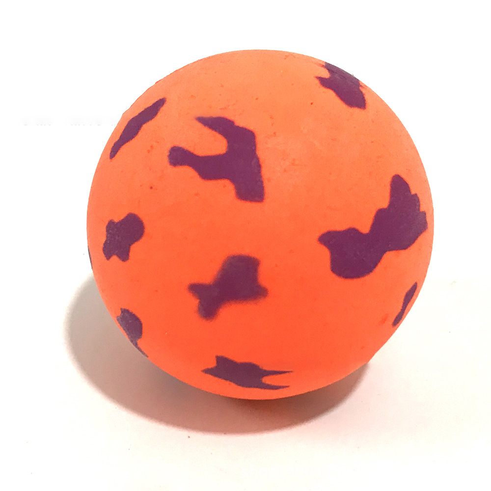 Patches Pattern Fluorescent Rubber Dog Ball 3