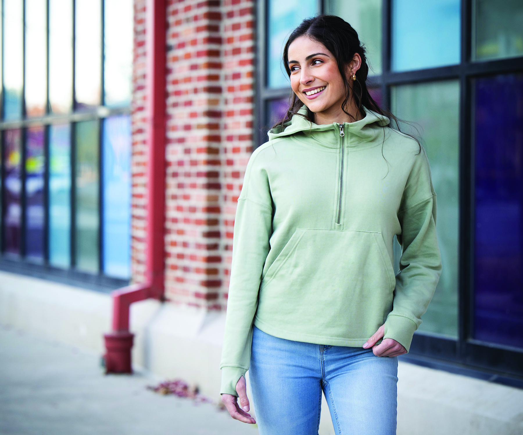 Women's Willow Scallop Hem Hoodie 105