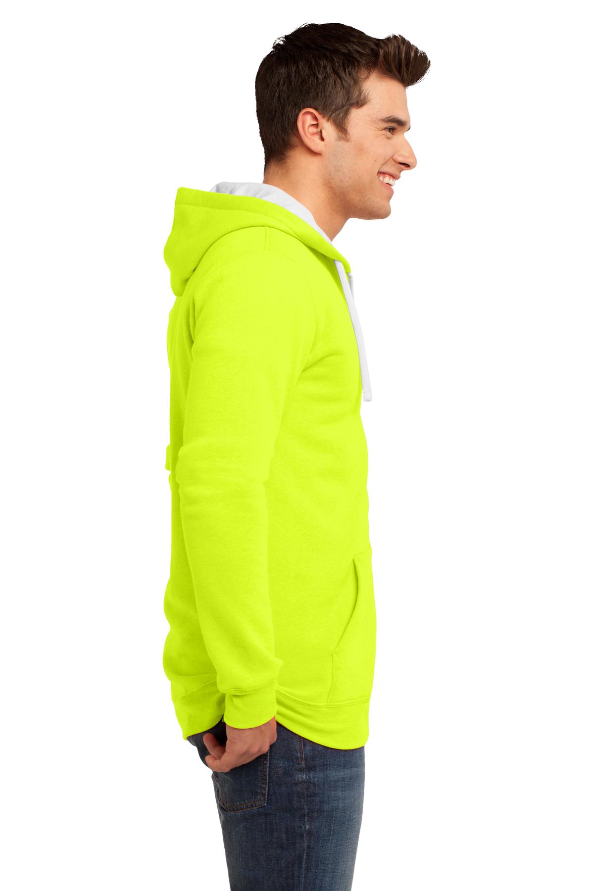 District The Concert Fleece Full-Zip Hoodie. DT800, custom hoodie or sweatshirt with logo imprint 69