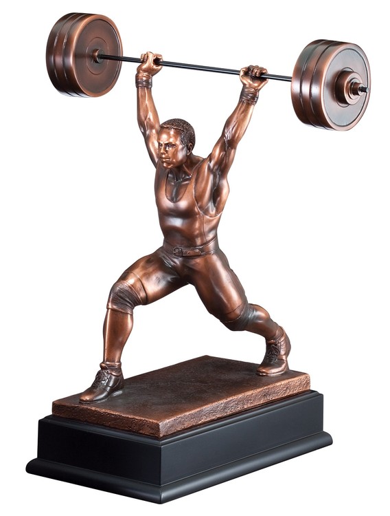 Weightlifter Body Builder Resin Sculpture 1