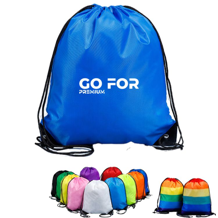 210D Polyester Drawstring Backpack 1