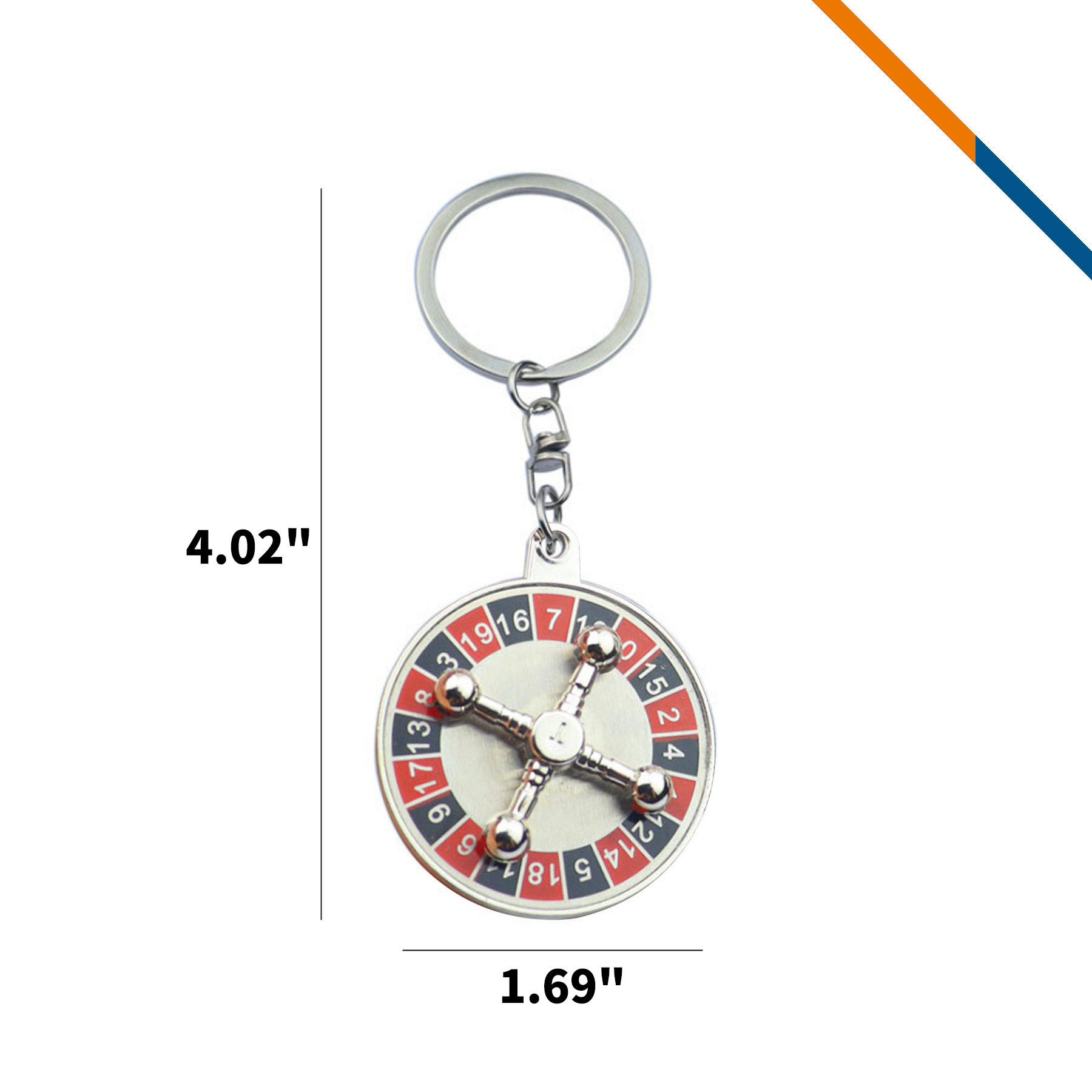 Turnex Roulette Spinner Keychain 4
