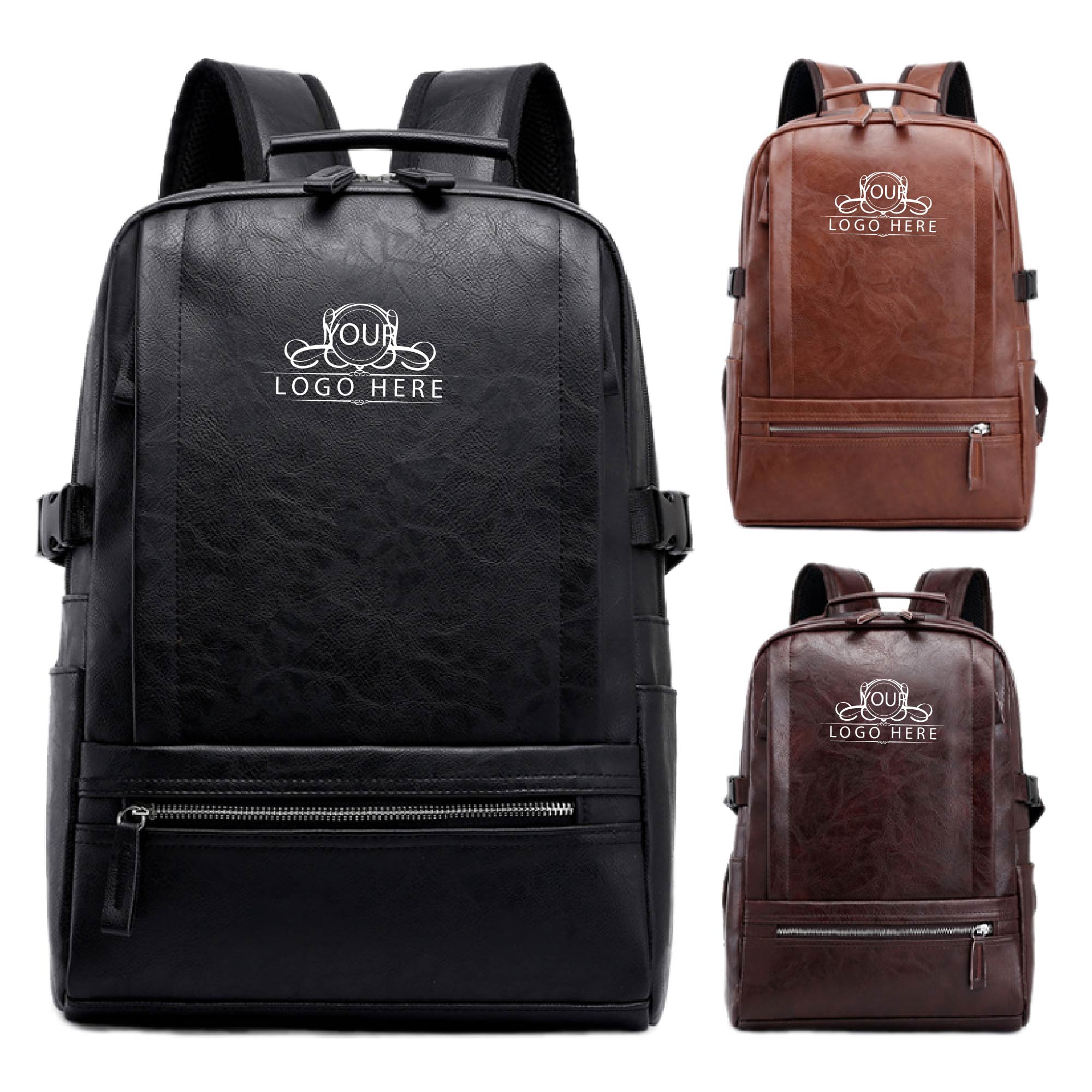 Leather Casual Backpack 2