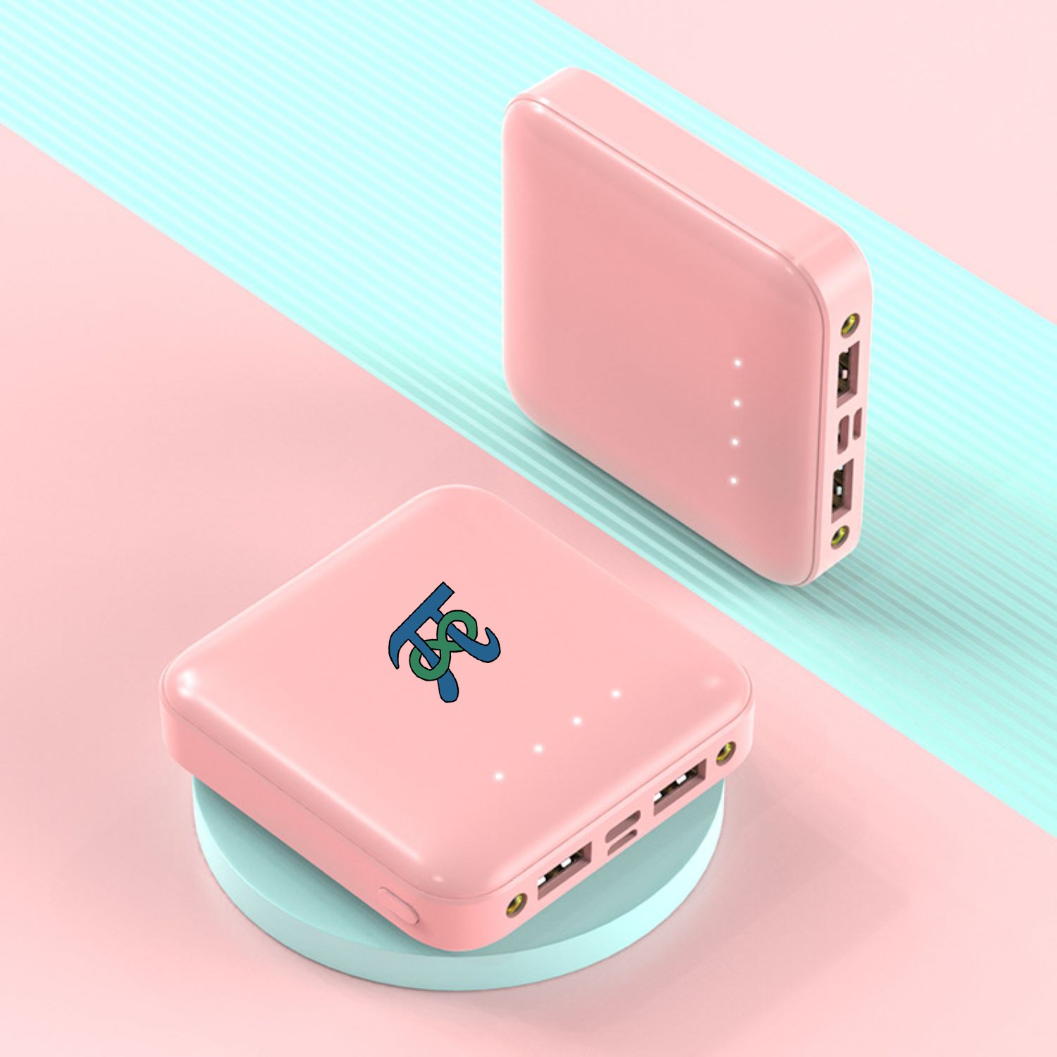 10000mAh Continental Puck-shaped power bank 2