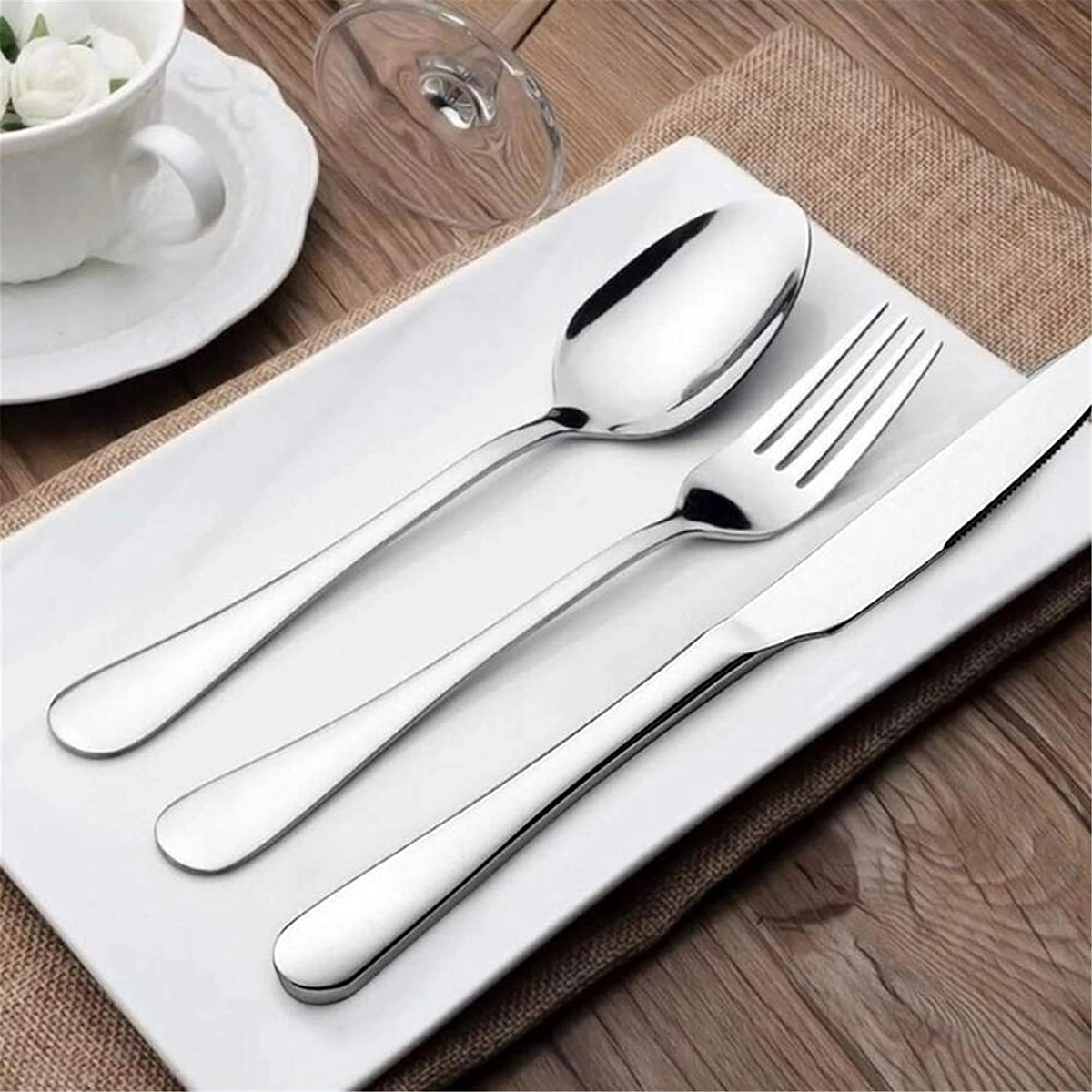 Portable Travel Camping Cutlery Set 4