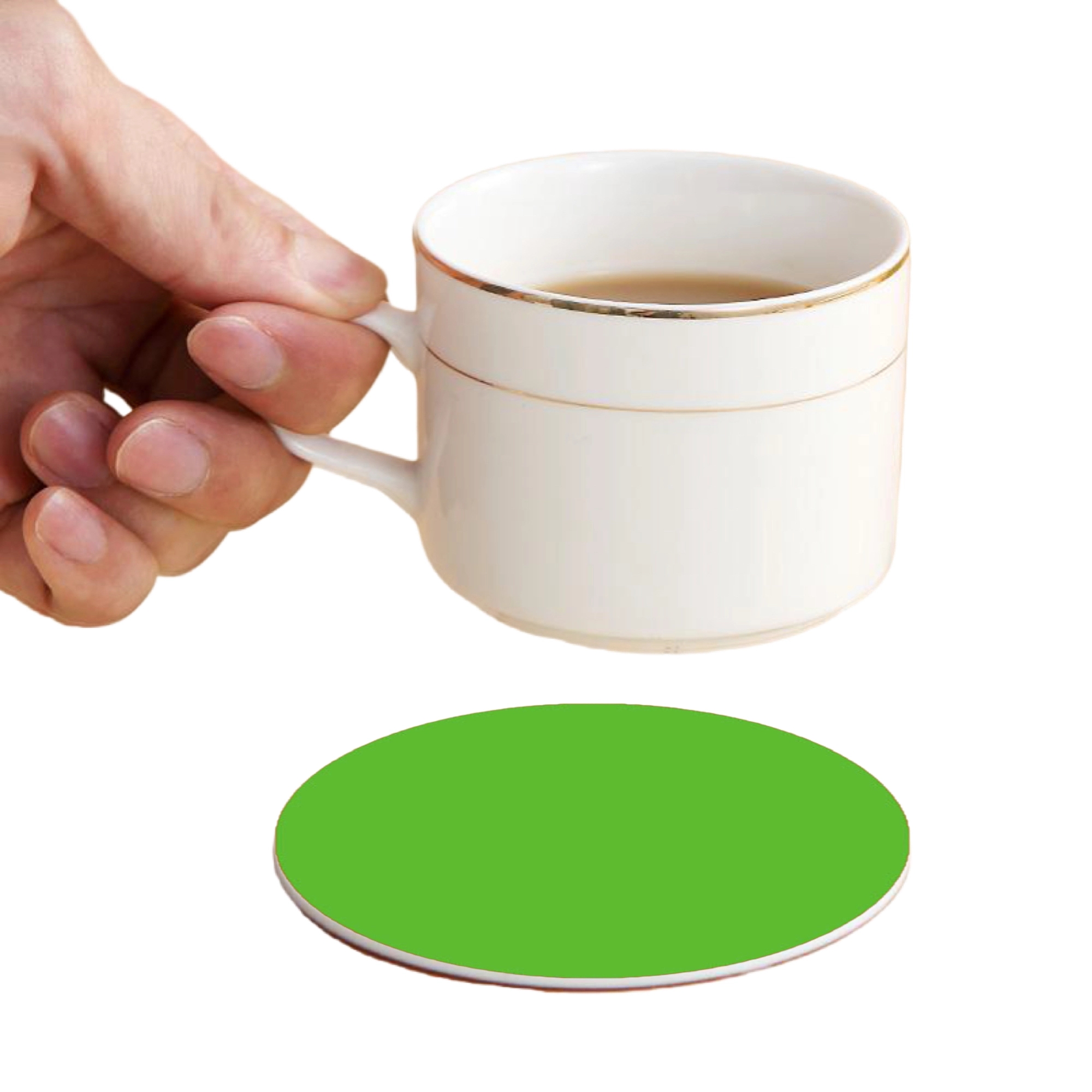 MOQ 50 Full Color PVC Round Coasters 6