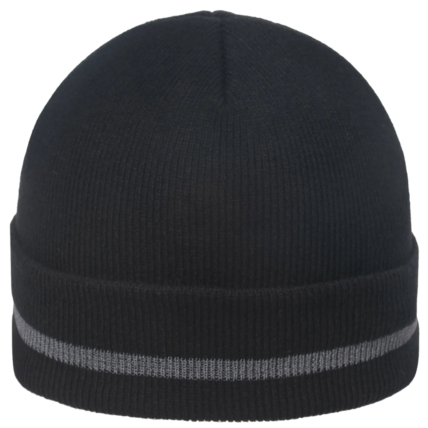 Embroidered Reflective knitted beanie hat 2