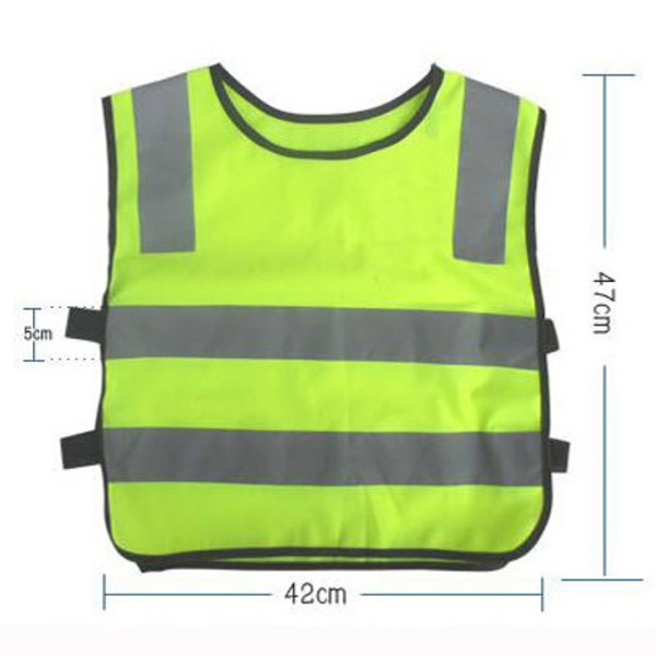 High Quality Customized Logo Kids Reflective Safety Vest 3