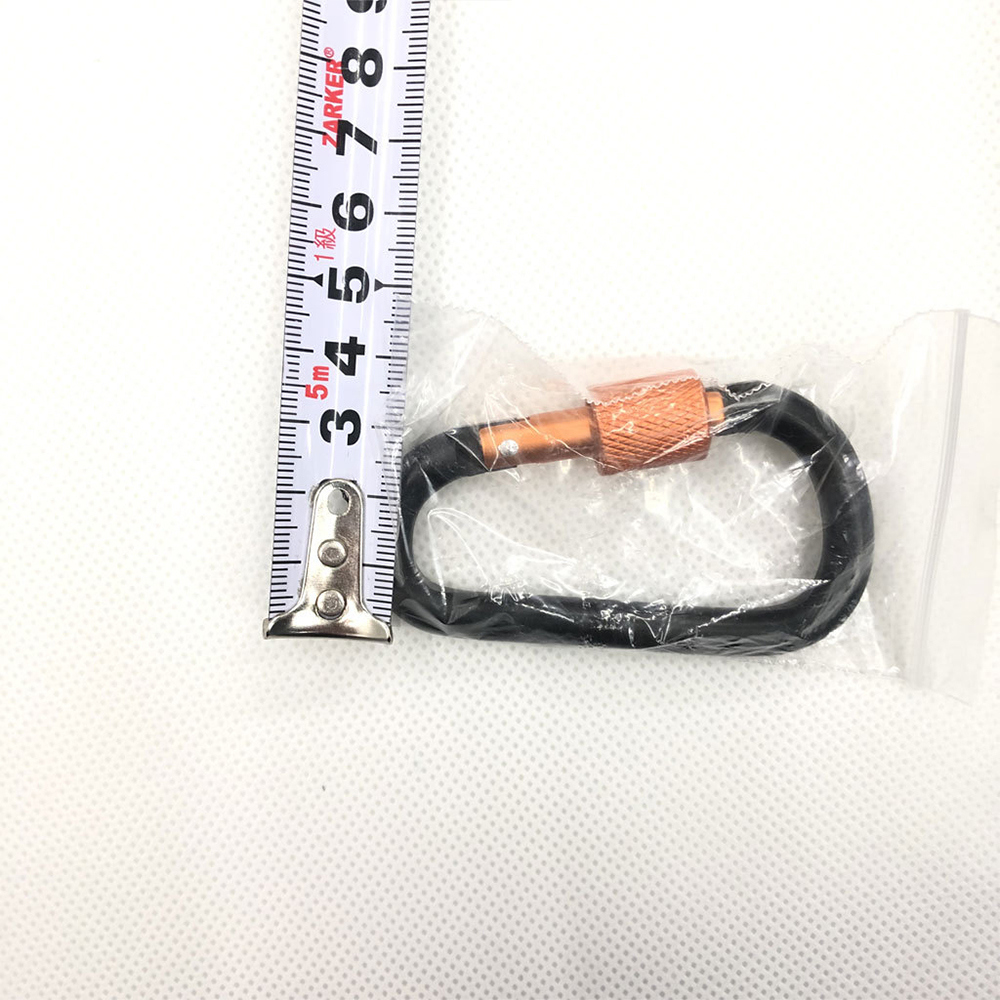 #8 D-shaped 24g high quality frosted carabiner backpack hook 2