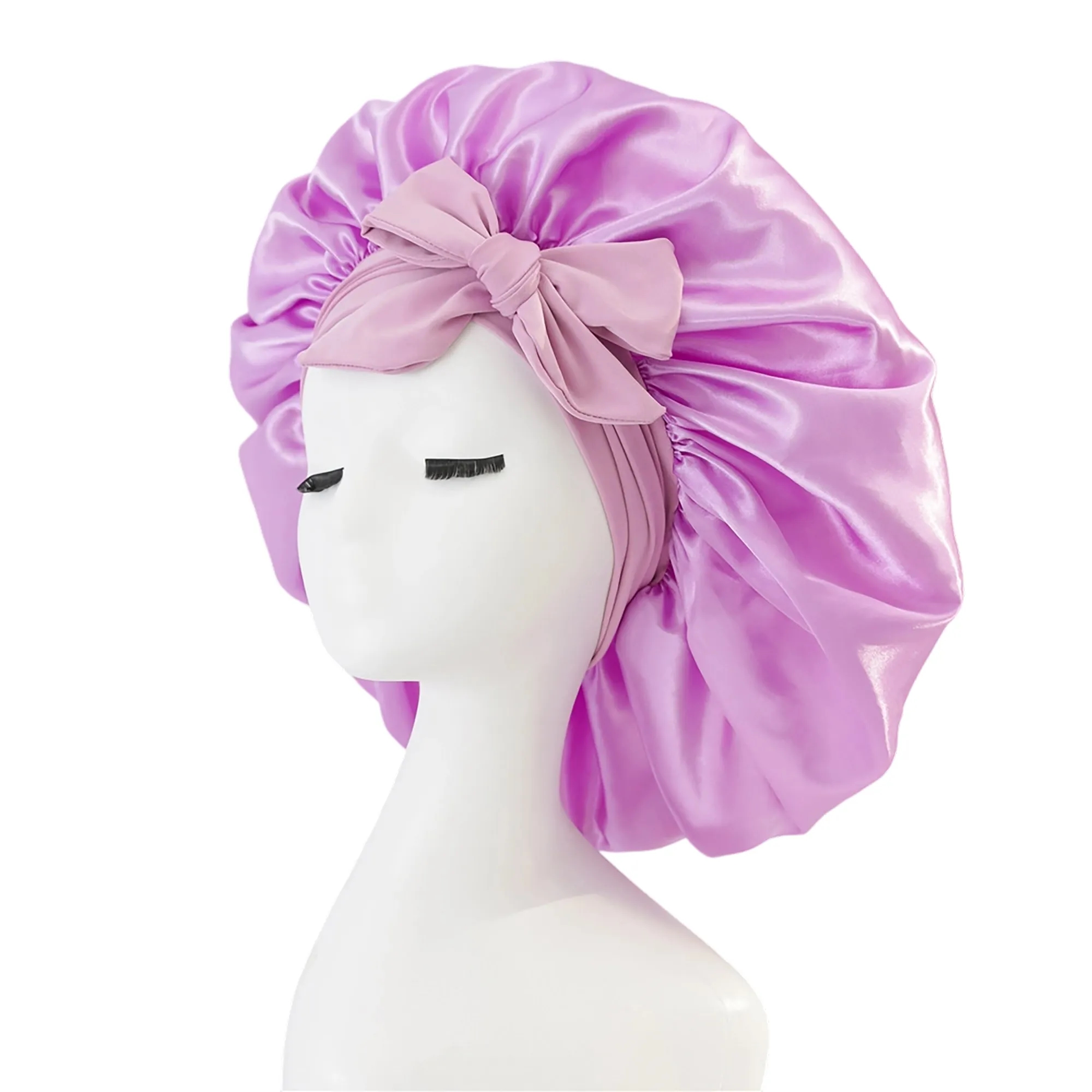 MOQ 50 Satin Hair Protection Sleep Cap 20