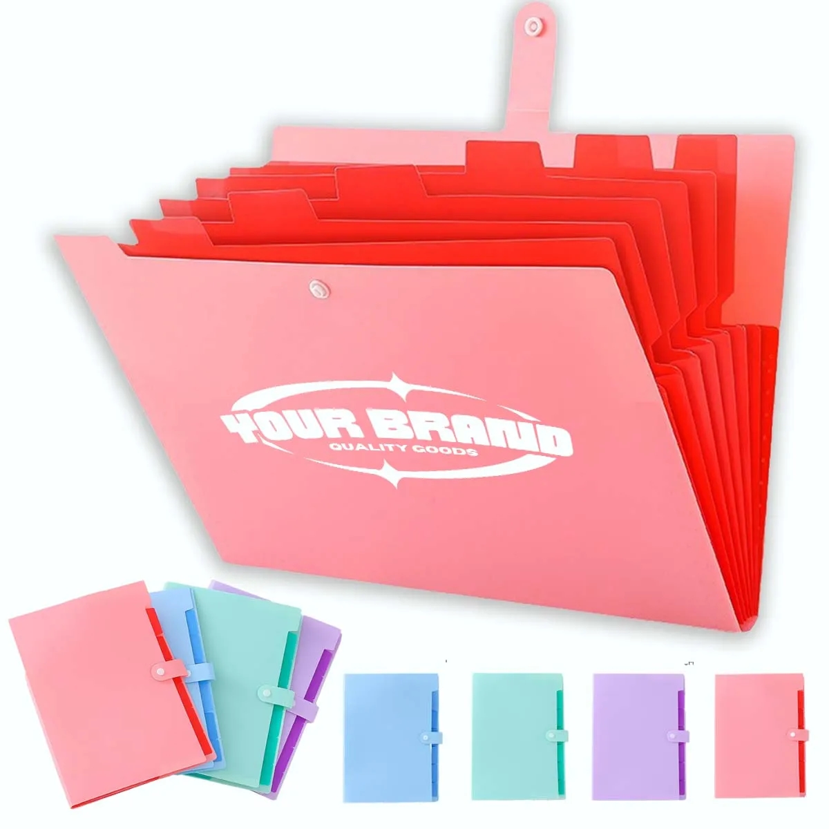 5 Pockets Expandable File Organizer Folder Organ Bag 1