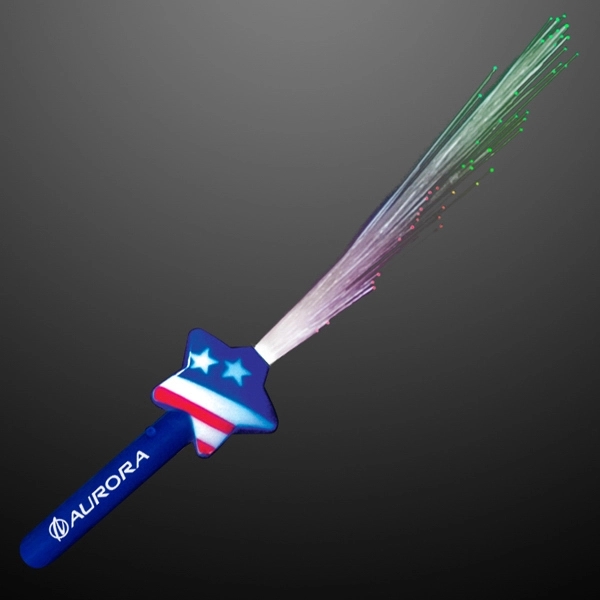 Fiber Optic Stars & Stripes Wands 2