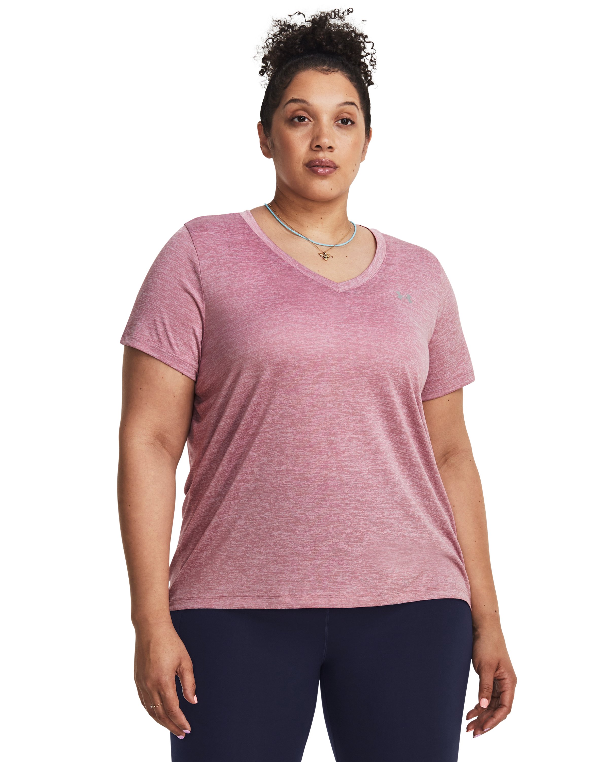 UA Tech Twist Women's V-Neck Short Sleeve 32