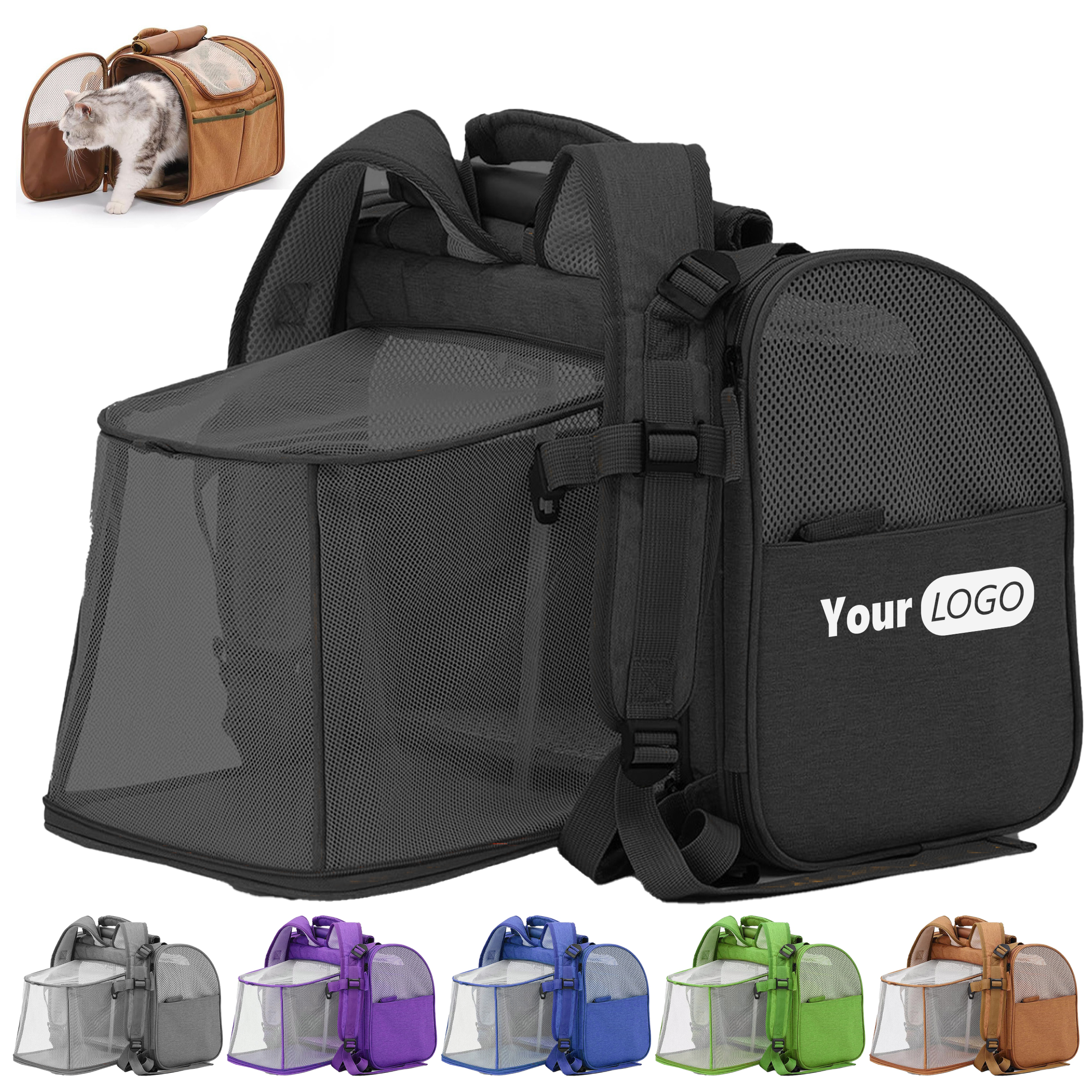 Oxford Portable Pet Backpack For Outdoor Use 11