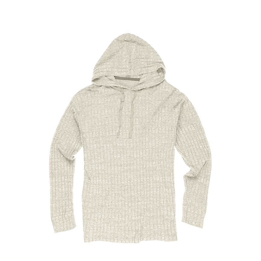 Ribbed Hacci Hoodie, custom hoodie or sweatshirt with logo imprint 2