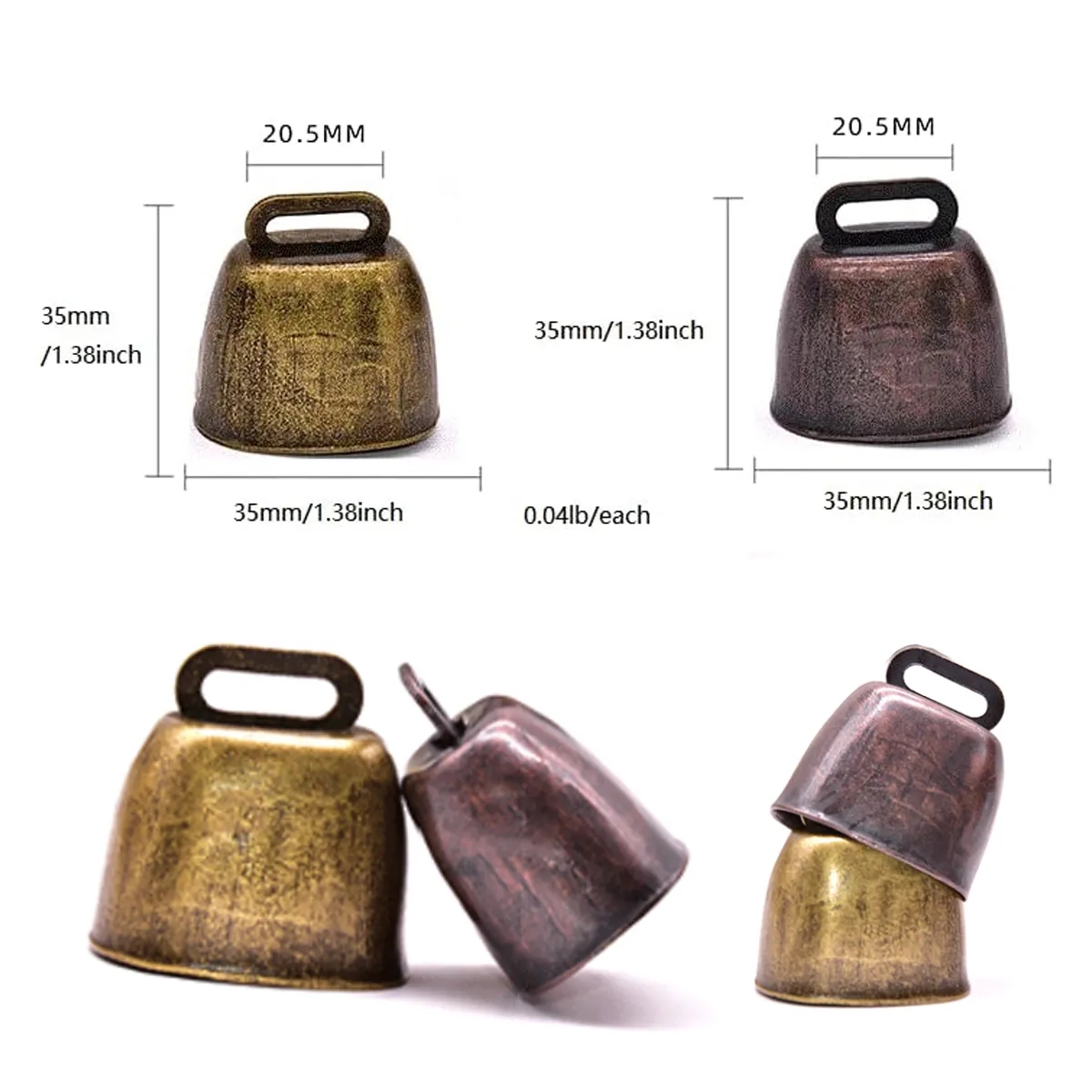 Vintage Animal Anti Lost Copper Bell 3