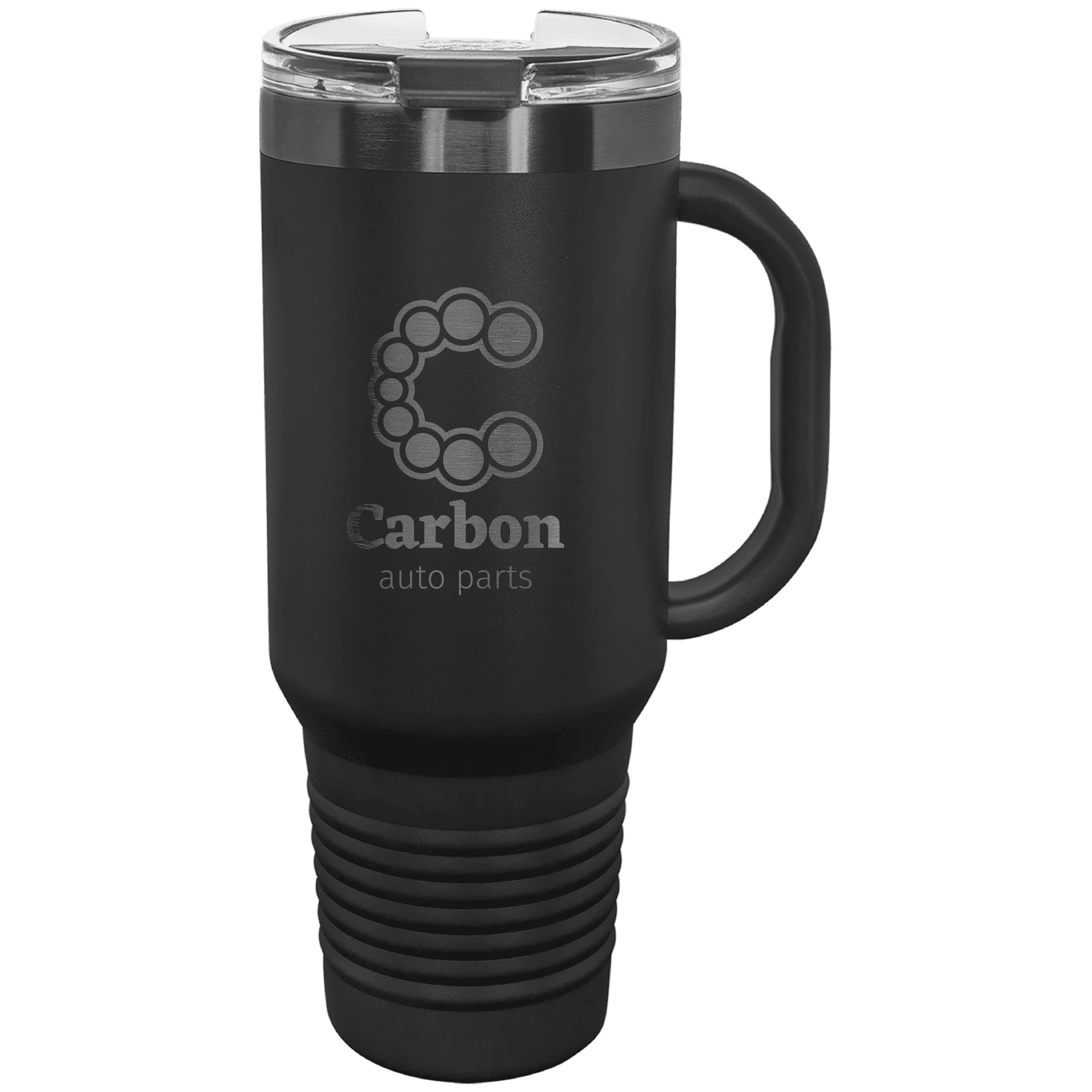 Polar Camel 40oz Ghost Black ION-Plated Travel Mugs w/ Straw 22