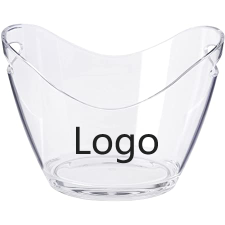 8L Large Clear Acrylic Ice Buckets Drink Containers / Built-in Carrying Handles 1