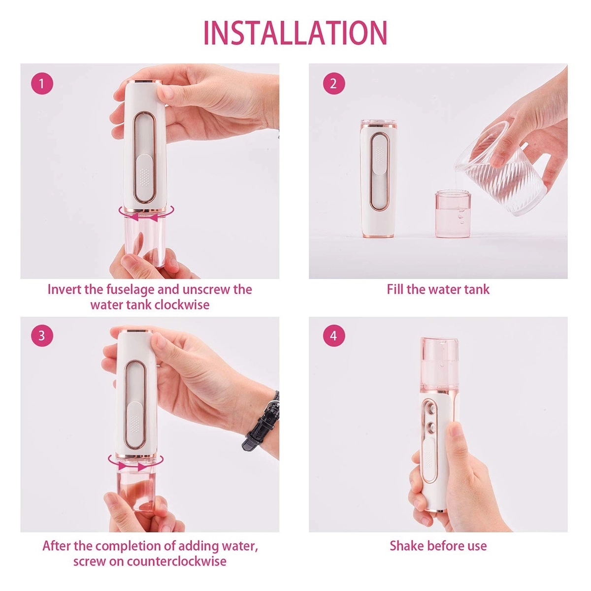 Portable Facial Sprayer With Power Bank Function 5